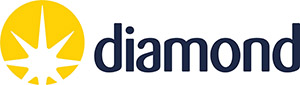 Dimaond logo with strap